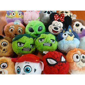 TY Beanie Bouncer Lot Various Hulk Patrol Spider Minnie Disney Bluey Alien Other